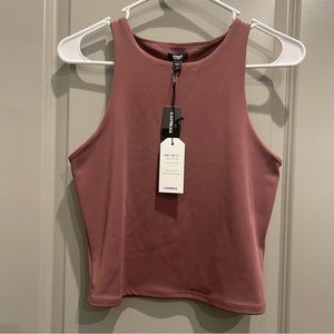 Express Women’s Body Contour Collection High Compression Cropped Tank NWT